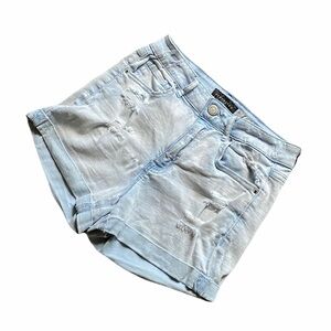 {Aeropostale} High Waisted Midi Jean Shorts